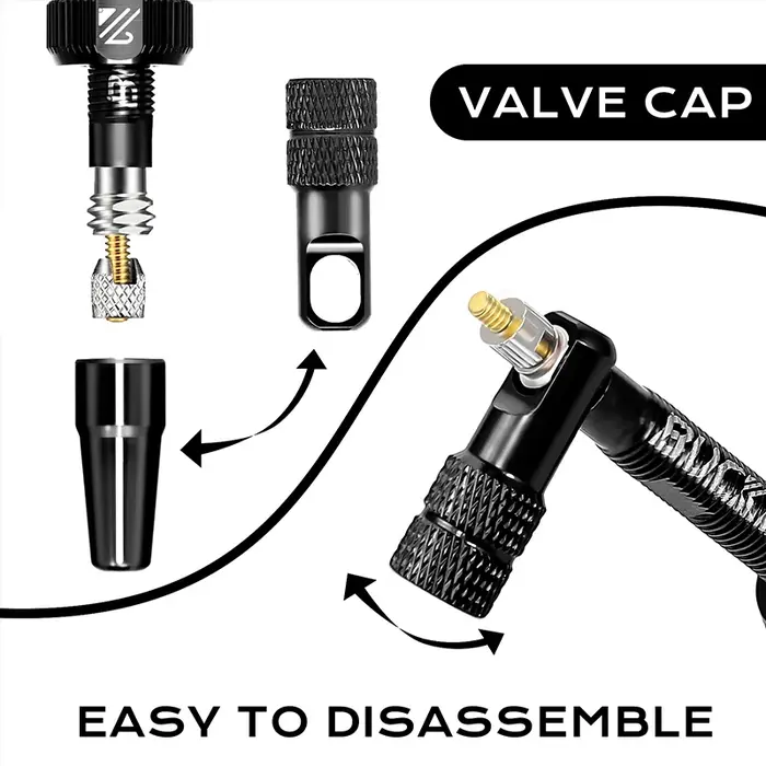 BUCKLOS 40MM 44MM vélo Tubeless Valve CNC
