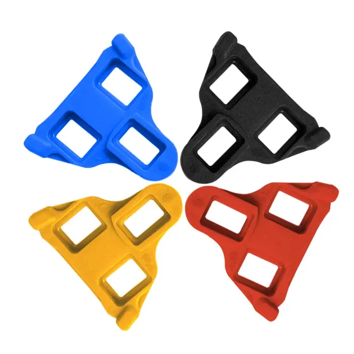 Crampons antidérapants pour pédales de vélo de route en plastique pour chaussures autobloquantes cyclisme VTT cruiser blanc bordeaux jaune rouge