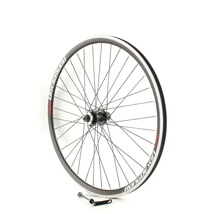 Paire de roues de vélo Cruiser Tour, jante à double pont, disque de roue avant, frein en V, roues arrière, cassette et moyeu vissé, 36H, 700C