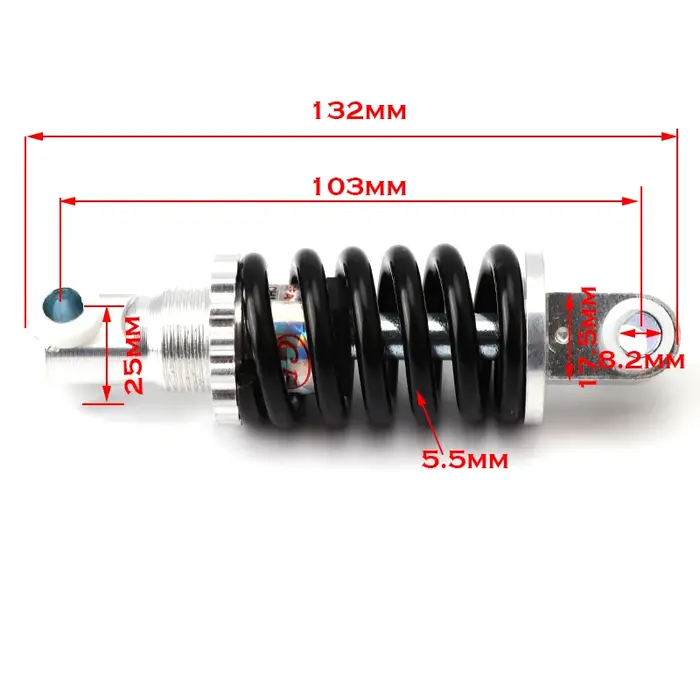 Amortisseur arrière universel pour Scooter électrique moto, amortisseur à ressort réglable, accessoires de patins, 100MM