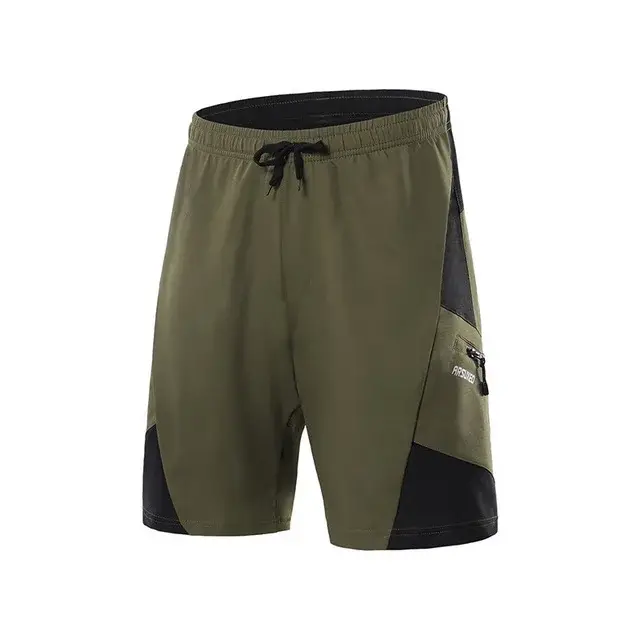 ARSUXEO Short de cyclisme d'été 2 en 1 pour homme avec coussin en silicone