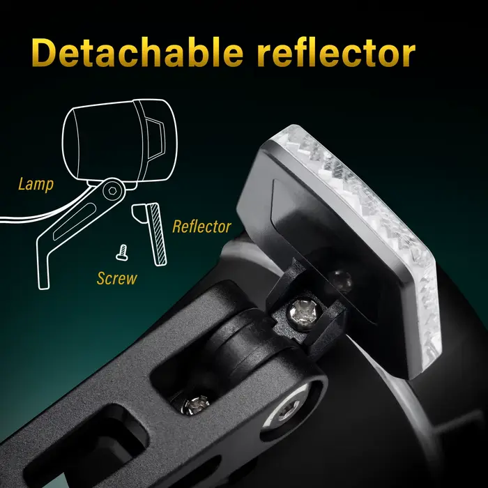 Dynamo e-bike lumière avant 100-120 LUX entrée AC 6-48V vélo 8W phare LED accessoires