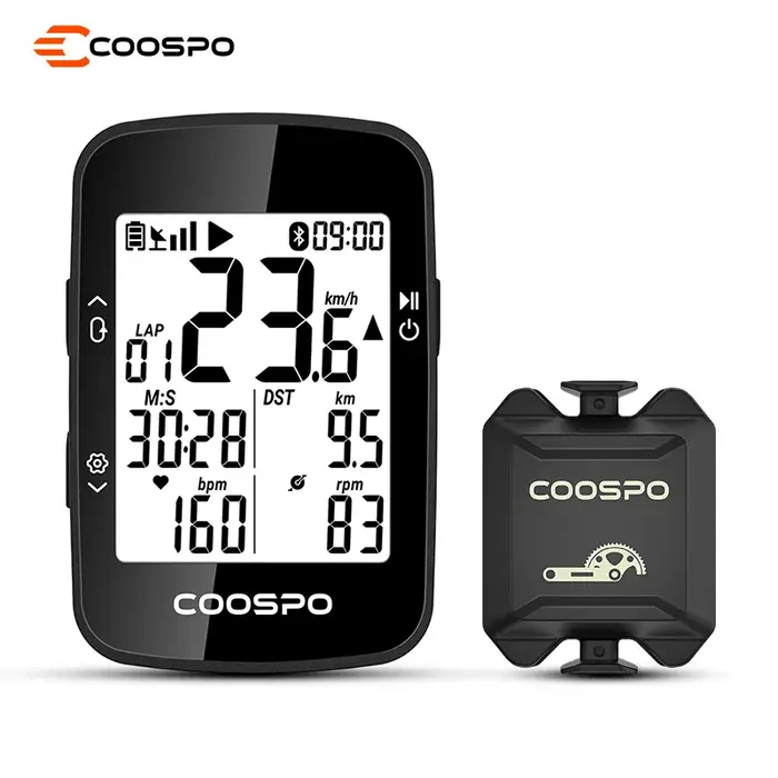 Ordinateur de vélo sans fil CooSpo BC26S, GPS, compteur de vitesse, odomètre, étanche, pour vélo de 