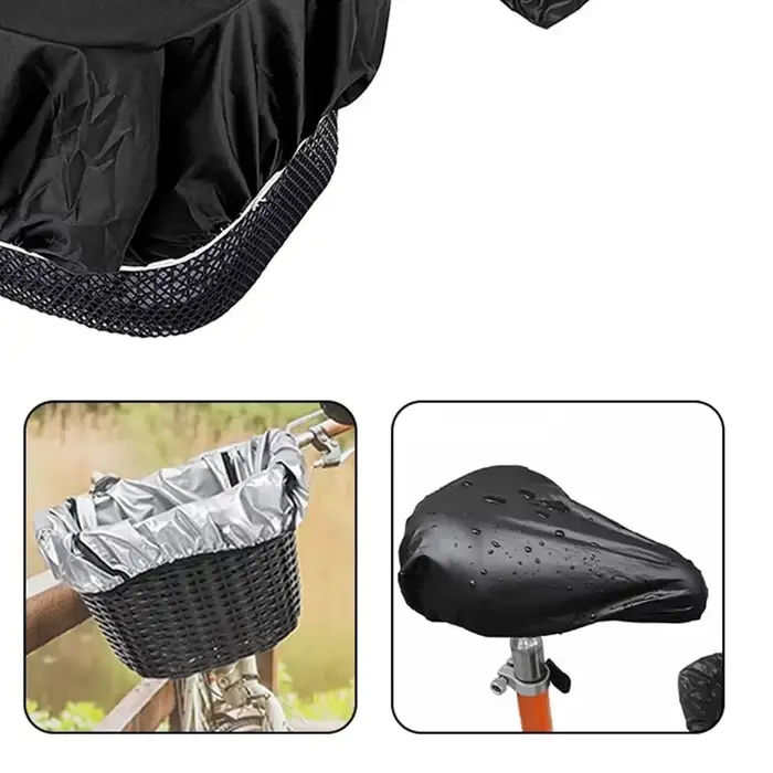 1 ensemble de housses imperméables pour vélo, doublure de panier de vélo étanche, convient à la plup
