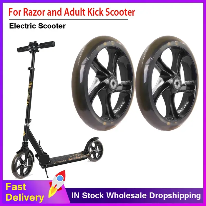 Roues de trottinette pour adulte avec rasoir