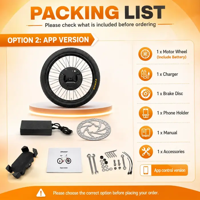 IMortor/ Imotor-Kit d'invitation de vélo électrique avec batterie