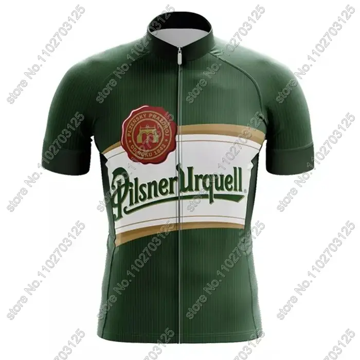 Drink Beer 2025 Maillot de cyclisme ensemble vert vêtements vélo de route chemises tchèques costume