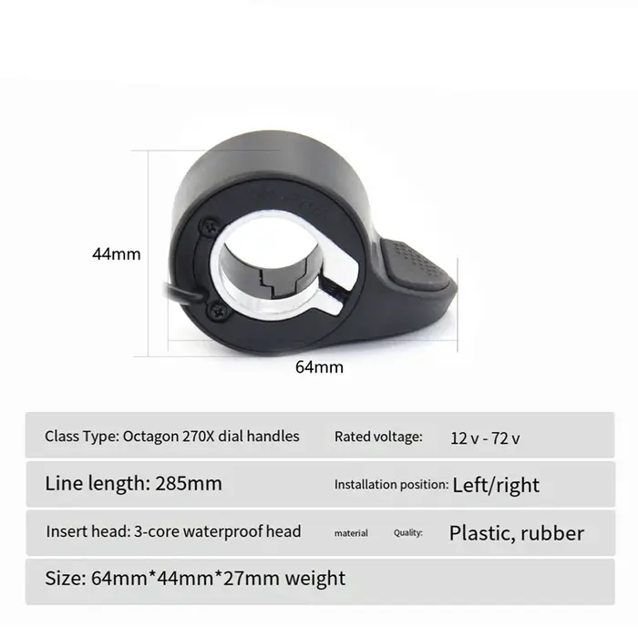 Accélérateur à pouce pour vélo électrique 36/48V/52V/60V pour BBS01 BBS02