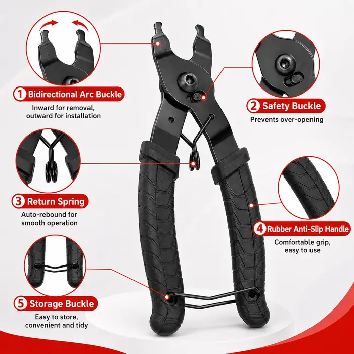 PINMOAP 1PC Pince à maillon rapide durable pour chaîne de vélo