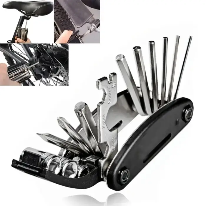 Clé à douille Portable 16 en 1 pour vélo de montagne