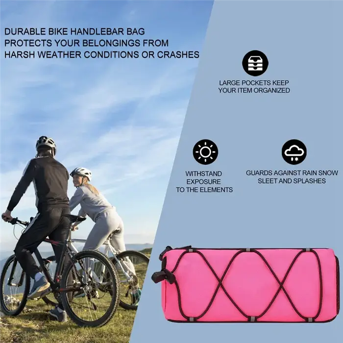 Sac de guidon de vélo adapté à la route VTT équitation sac avant polyvalent Portable