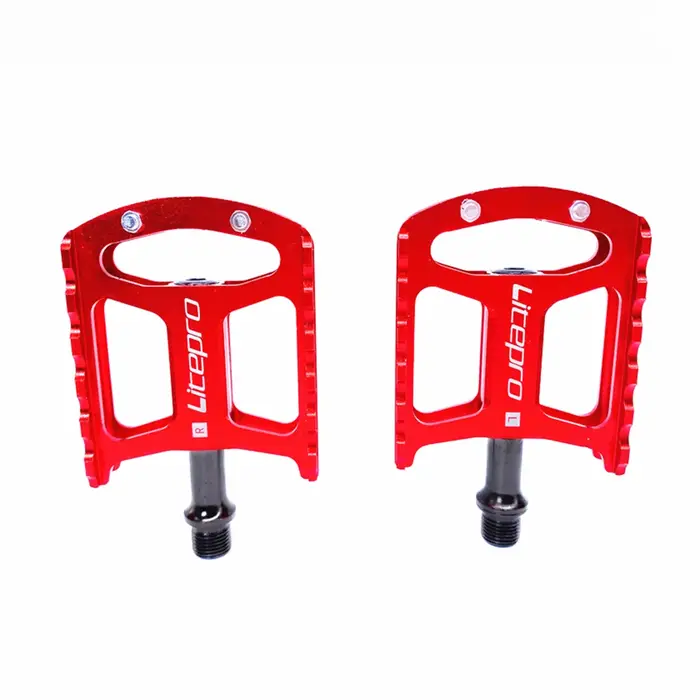 Litepro-Pédales en alliage d'aluminium pour vélo pliant Bromsilice, roulement creux 412, VTT, vélo d