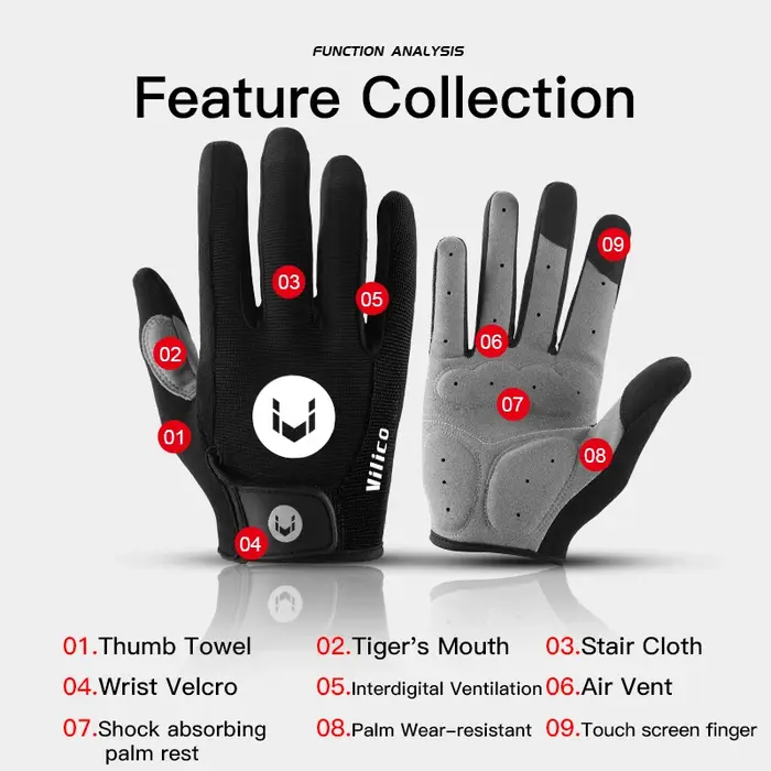 Gants de sport de vélo vtt