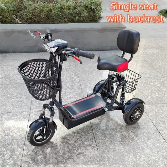 Scooter de mobilité pliable à double moteur pour les personnes âgées