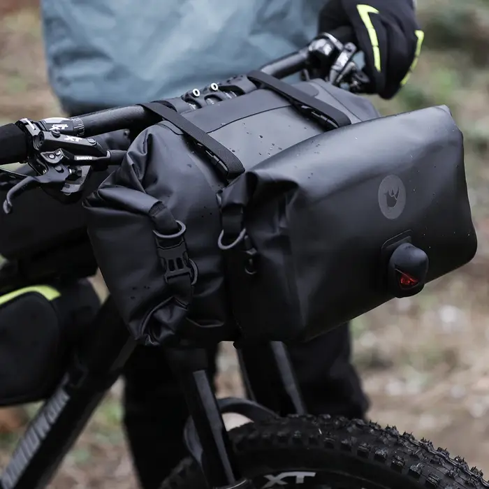 Rhinowalk Sac de Guidon de Vélo 4L-12L Étanche 2 Pièces Panier Avant Sac De Cyclisme VTT Vélo Cadre Sac Sacoche Vélo Accessoires