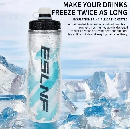 610ML cyclisme garder bouteille d'eau froide vtt vélo de route tasse Portable léger en plein air