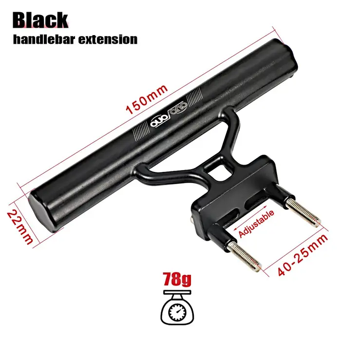 OUO support d'extension de guidon de vélo ultraléger en alliage d'aluminium, accessoire de cyclisme
