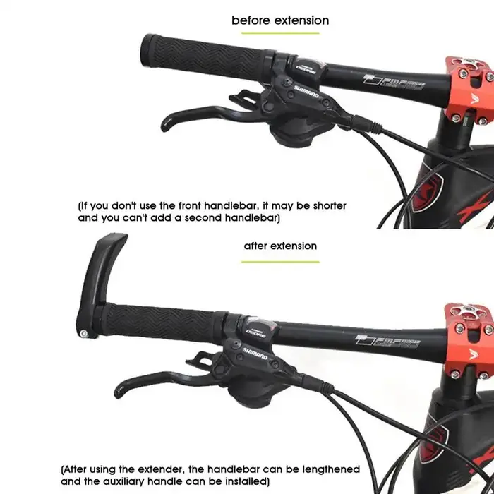 1 paire d'extension de guidon de vélo