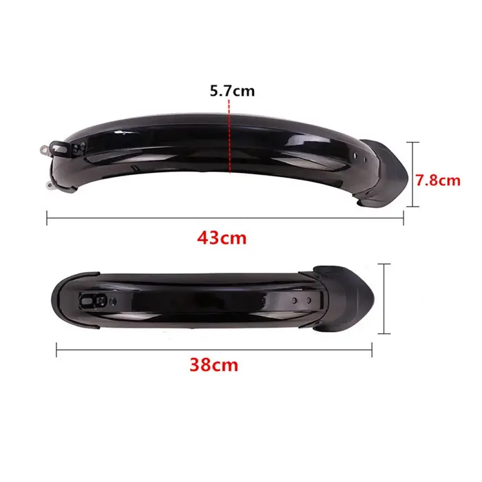 Jeu de garde-boue pour vélo pliant, incassable, pour roues 12 en effet/14