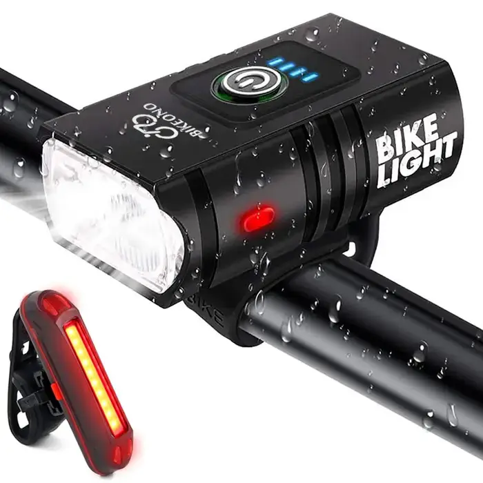 Lumière de vélo USB Rechargeable vtt lampe avant phare