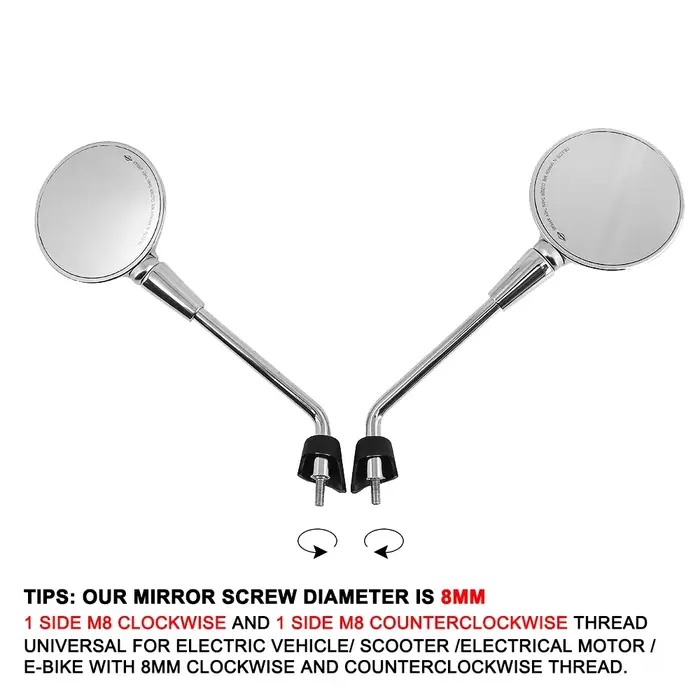 Rétroviseurs latéraux droits pour motos