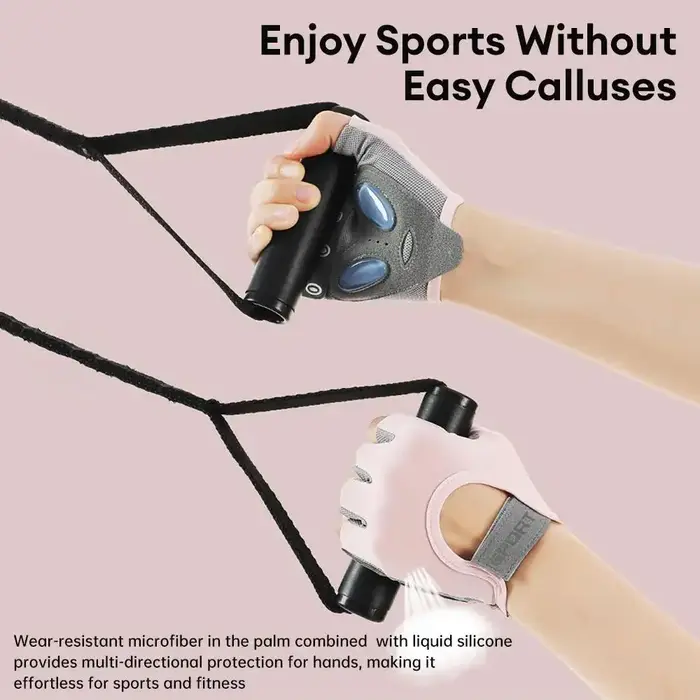 Gants de cyclisme demi-doigts pour femmes