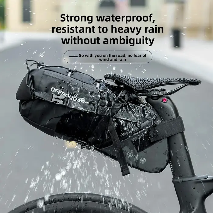 OFFBONDAGE – sacoche de vélo étanche de grande capacité de 15l