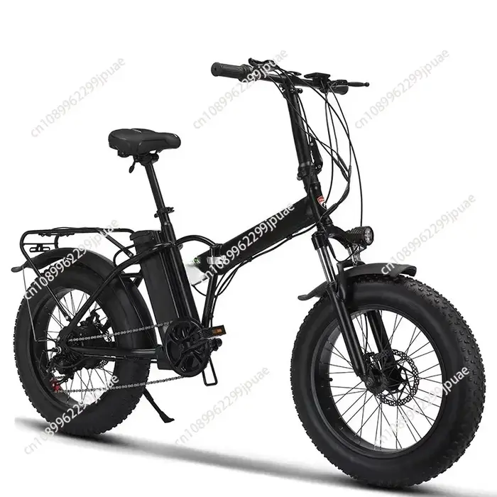Vélo électrique pliable hybride à pneus larges de 20 pouces