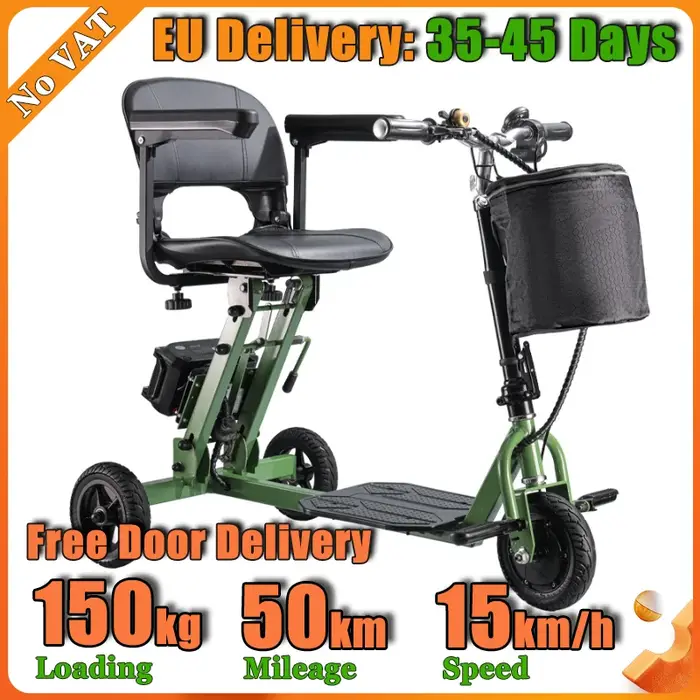 Scooter électrique pliable léger à 4 roues