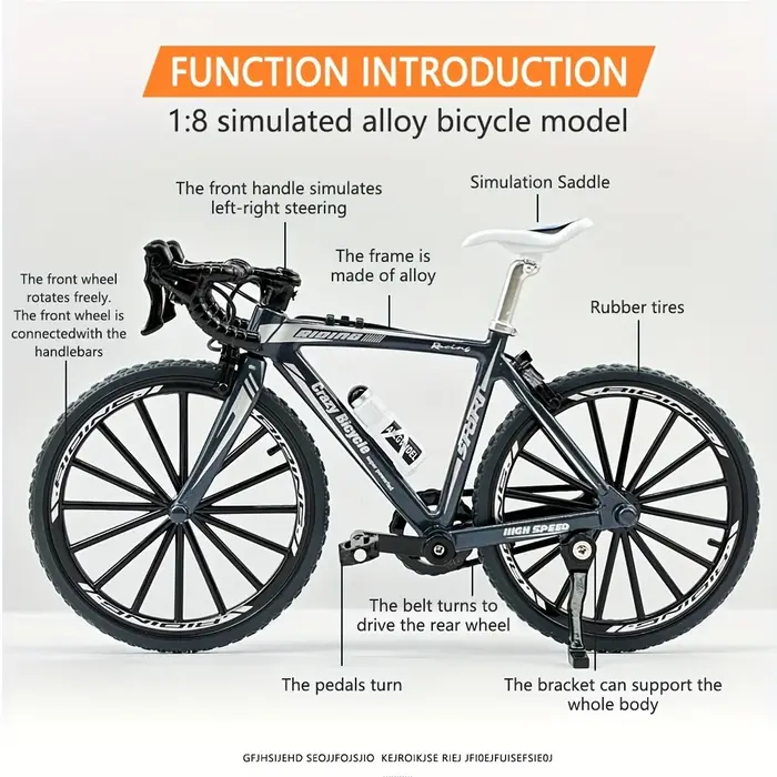 Ornement de modèle de vélo de montagne à monter soi-même