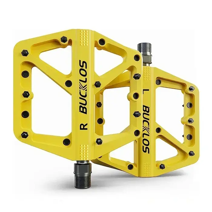 BUCKLOS VTT pédales 9/16 "roulement scellé plat vtt pédales léger en Fiber de Nylon vélo de route pé