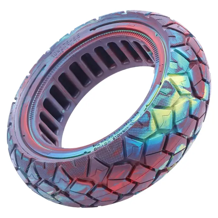 Pneu solide 10x2.75-6.5 pour trottinette électrique, 10 pouces, anti-crevaison, sans gonflage, tout-