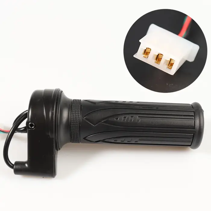 Accélérateur torsadé noir pour vélo électrique