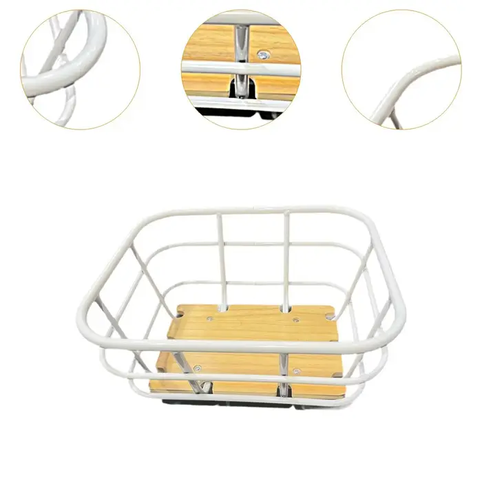 Panier avant de vélo panier de vélo élégant pour cour de vélo en plein air