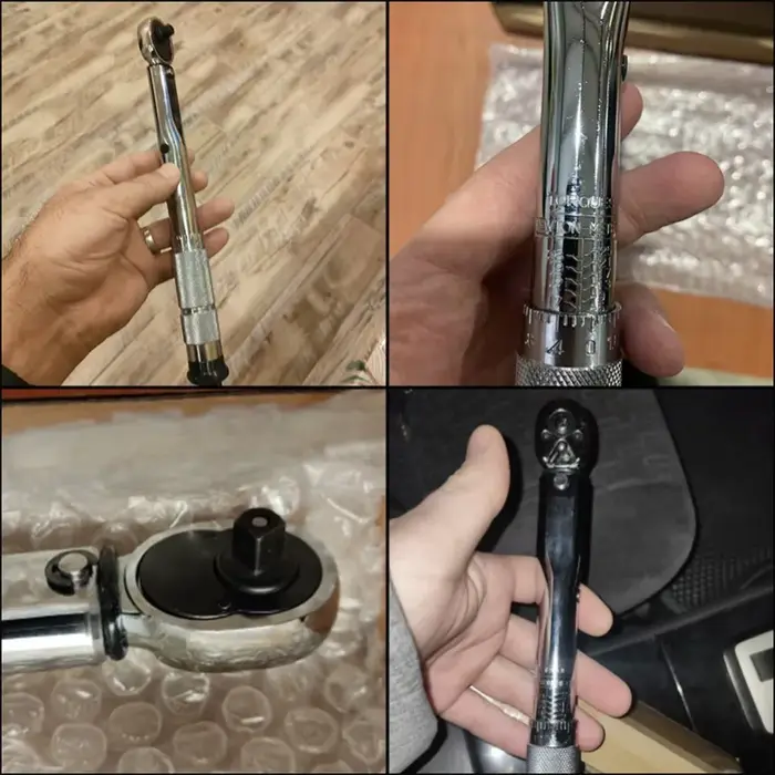 Micromètre 19-110N.m, outil de démontage de voiture et de moto, clé dynamométrique professionnelle réglable, clé d'entraînement 3/8 pouces, outil manuel