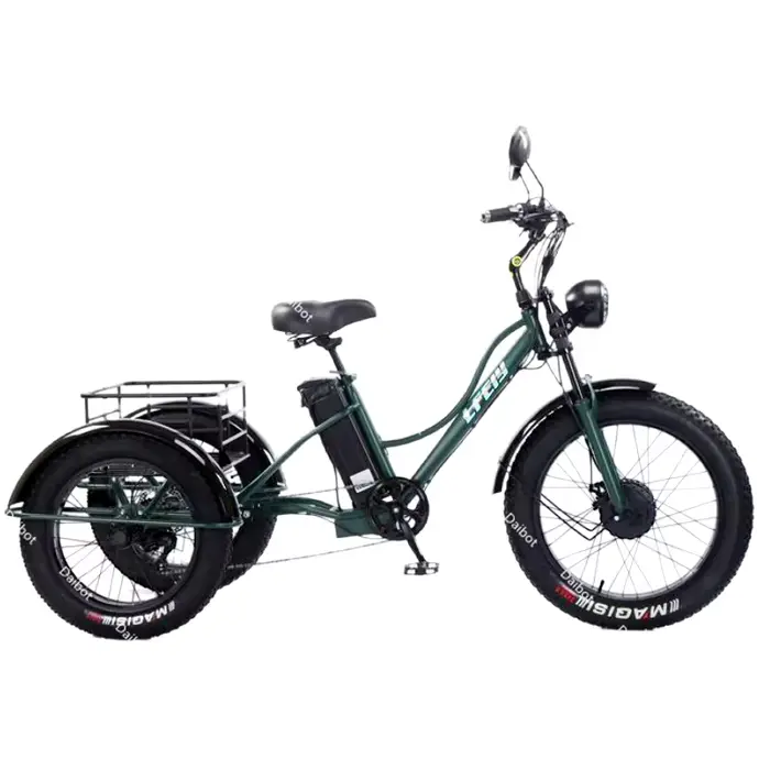 Vélo électrique Cargo à 3 roues 750w avec siège passager pour personnes âgées nouveau vélo électriqu
