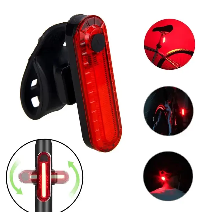 Feu arrière de vélo LED rechargeable par USB