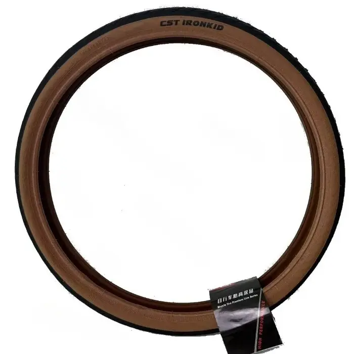 Pneu de vélo pliable CST 20 pouces C1820D/C1959, 406 20×1.75/1.95, pneu rétro avec flanc brun, 60TPI