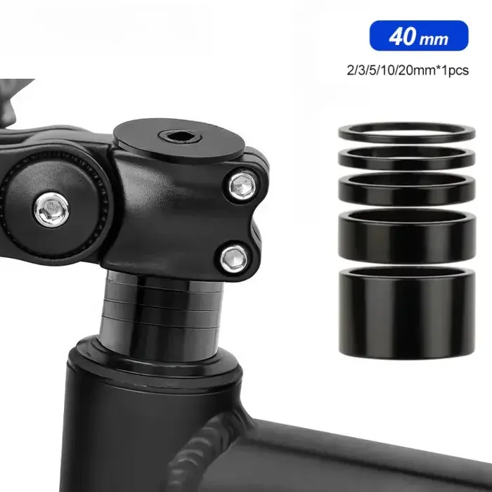 Entretoise de casque en alliage d'aluminium pour potence de vélo de 28