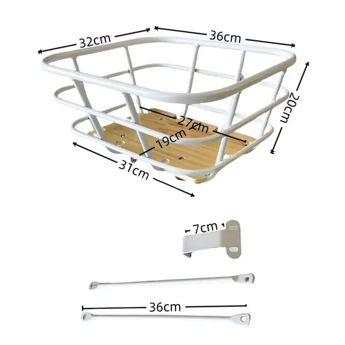 Panier avant de vélo panier de vélo élégant pour cour de vélo en plein air
