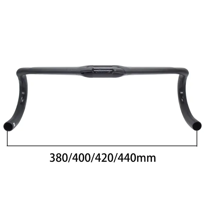 Guidon de câblage interne pour vélo de route Vitchey entièrement en carbone. Finition en surface : diamètre mat 31
