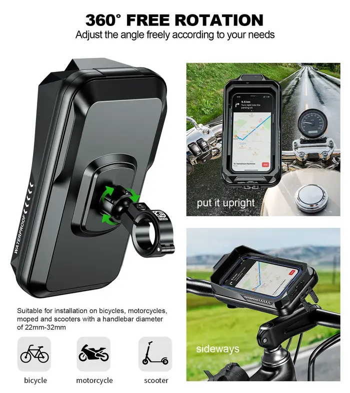 Support de sac de guidon de téléphone de vélo