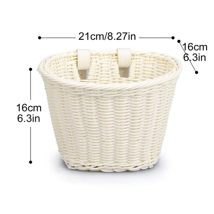 Panier de vélo traditionnel multifonction pour guidon avant