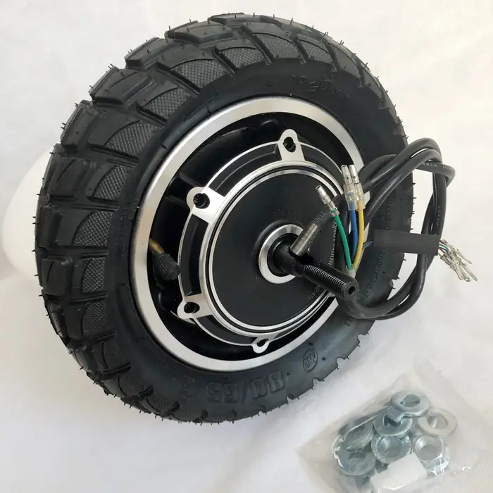 Roue de moteur de vélo électrique pour scooter pliant à double entraînement