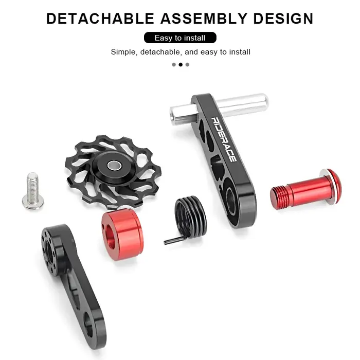 RIDERACE tendeur de chaîne de vélo dérailleur arrière à vitesse unique en alliage d'aluminium pour Guide