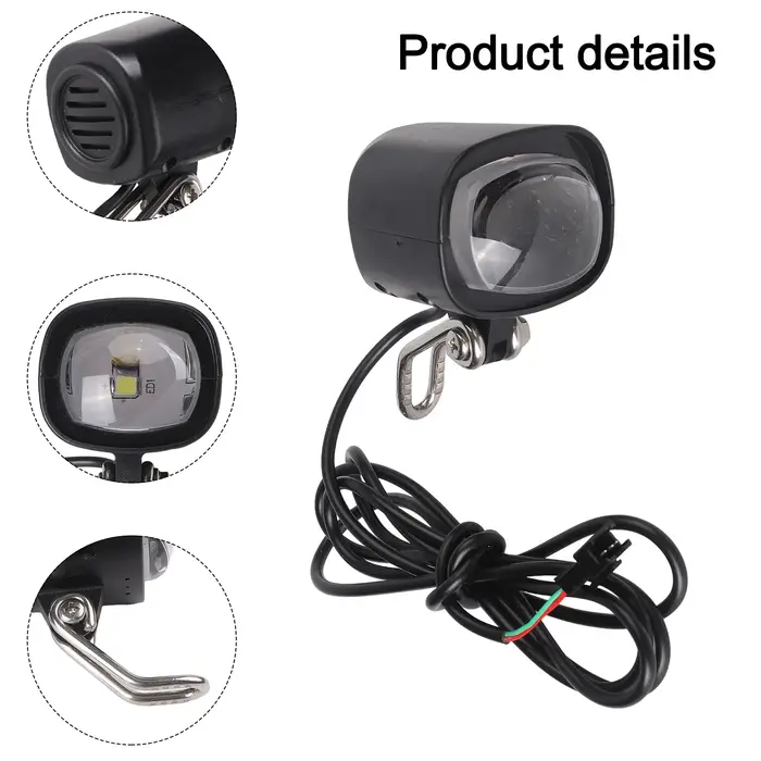 Phare LED pour vélo électrique offrant une éclairage brillant et une fonction étanche fiable pour toutes les conditions de conduite