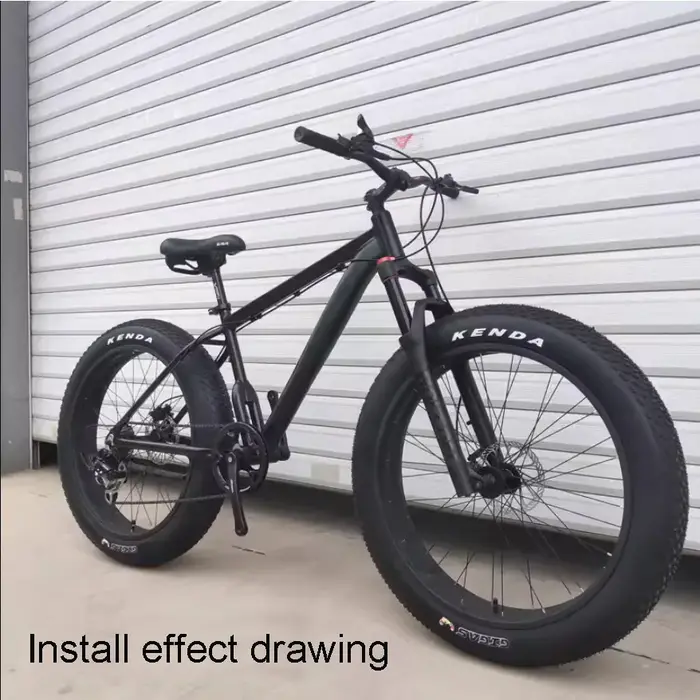 Cadre en alliage d'aluminium pour vélo de neige ultra large
