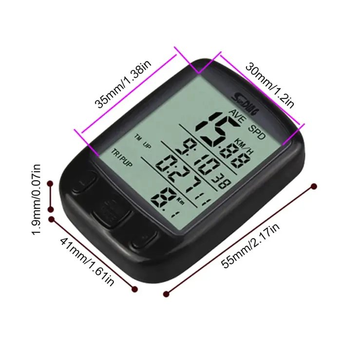 Compteur kilométrique de vélo étanche