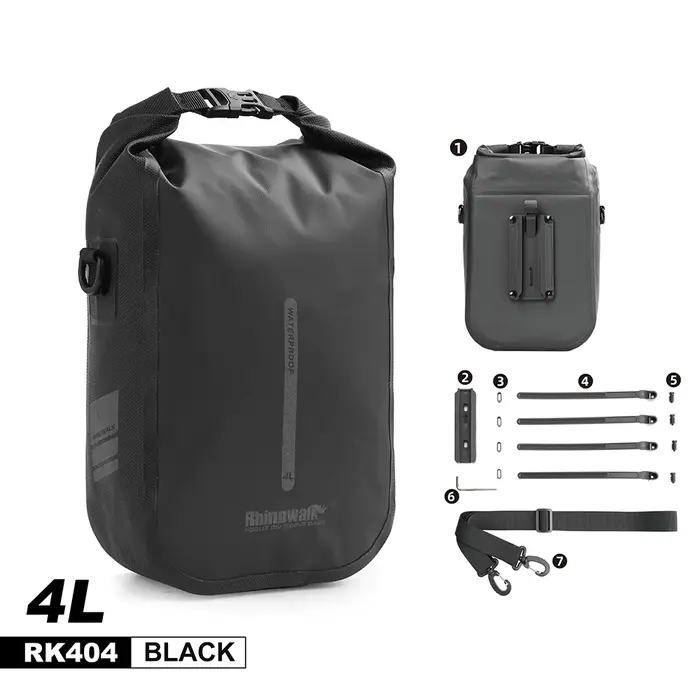 Bal inowalk-Sac de vélo étanche pour fourche à dégagement rapide, sacoche avant pour scooter électri