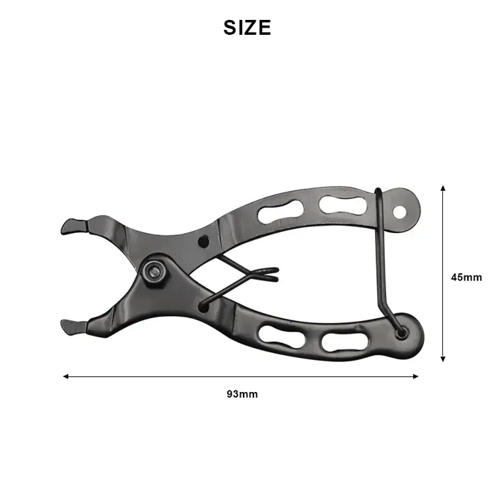 Joints de connecteur de maillon de chaîne de vélo, boutons magiques, pince à boucle de vérificateur